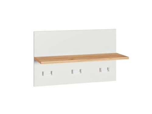 Октава Вешалка 15.14.01 Белый шагрень/Дуб Вотан