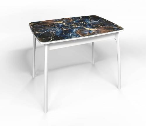 Стол СМ-5 Флорида опора массив изогнутая белый