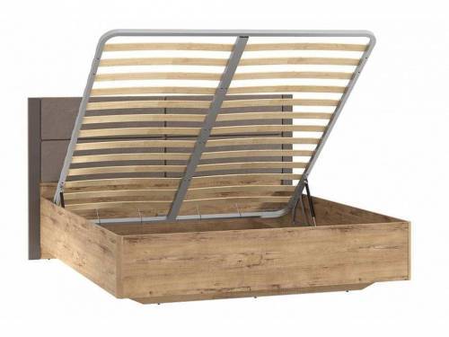 НМ 040.52-01 Кровать Ливорно /дуб бунратти / софт графит