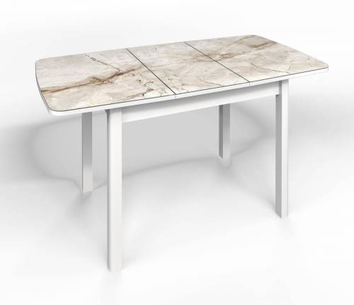 Стол СМ-4 Флорида опора массив прямая белый