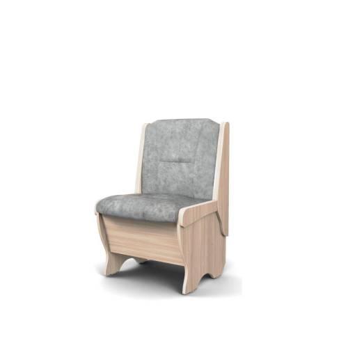 Скамья Лотос 550 / Ясень светлый / Велюр Графит