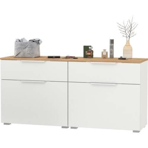 Прихожая Октава 13 Белый шагрень/Дуб золотой