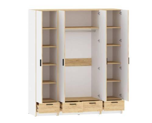 Спальня Оттавия 5 / Белый / Дуб Крафт Золотой