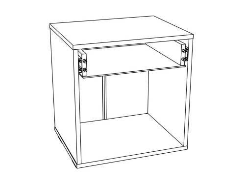 НМ 013.62 Тумба прикроватная Ливорно/дуб бунратти / софт графит