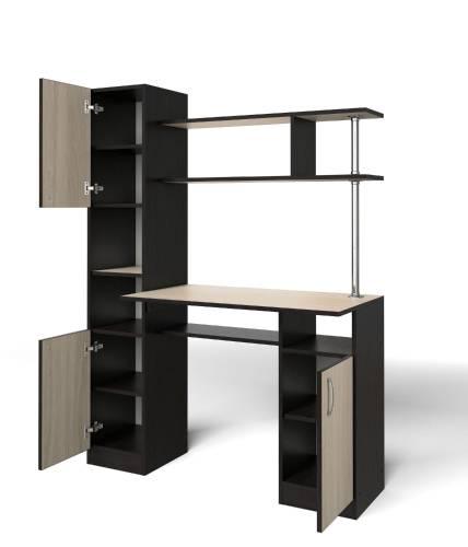 Стол компьютерный СК-7 венге/ясень шимо светлый