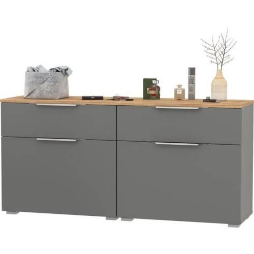 Прихожая Октава 13 Графит серый/Дуб золотой