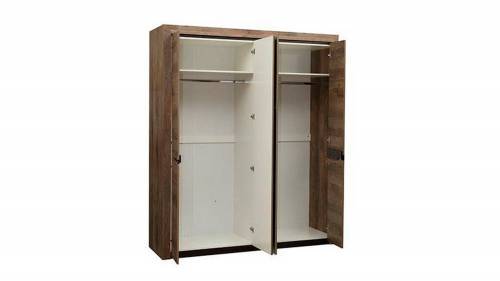 33.01 Лючия 4-х дв. шкаф для одежды кейптаун/венге