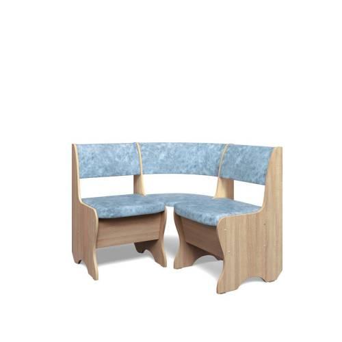 Кухонный набор Тюльпан-мини / дуб сонома / велюр Лагуна