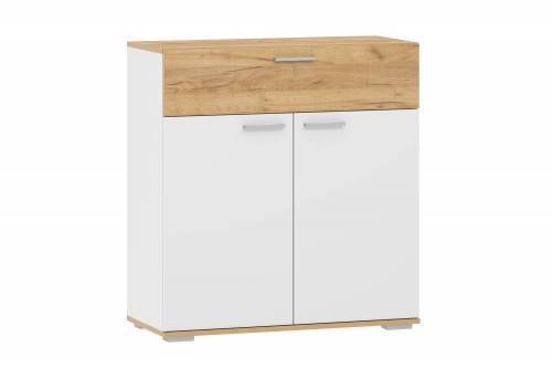 НМ 013.77 Тумба Санти Белый/Дуб крафт золотой