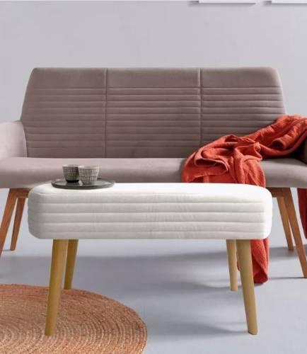 А9ГС-2 Банкетка узкая (на ножках), №01 Молочный