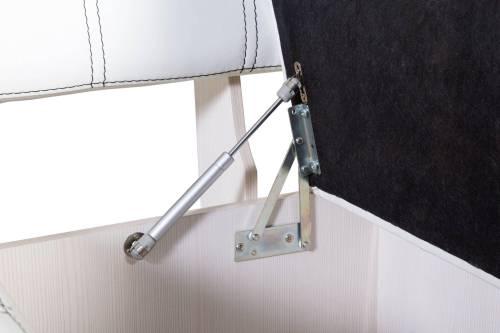 Кухонный угловой диван со спальным местом ПРАГА / Венге / Экокожа Милк