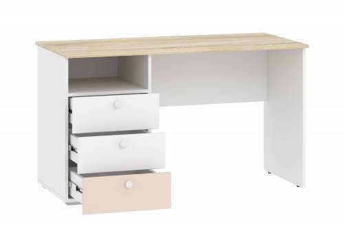 Стол письменный НМ 041.40 Банни Дуб сонома/белый/бисквит