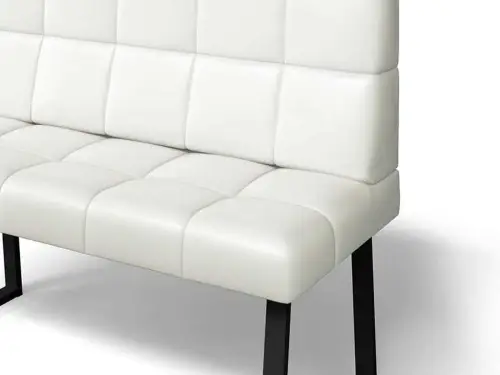 Кухонный набор Реал / Экокожа Милк / Черный муар