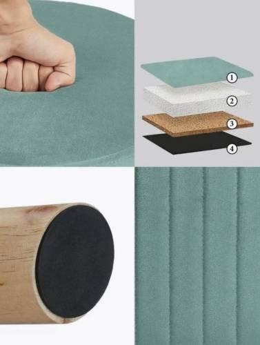 А9 Банкетка стеганная (на ножках), №21 Бирюза