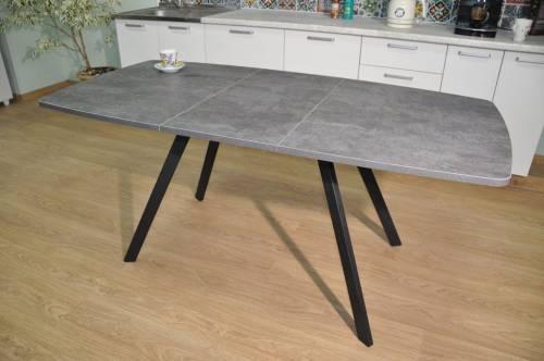 Стол обеденный раскладной Орфей Цемент темный