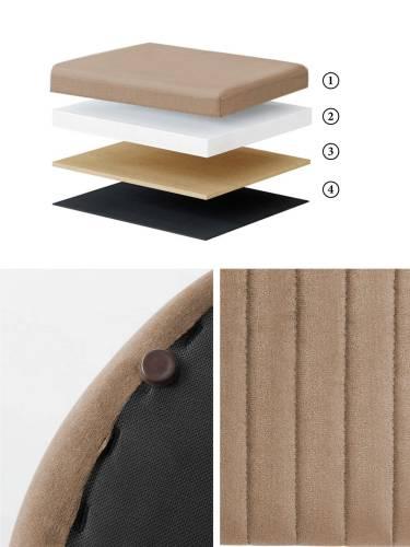 Пуф Крутящийся, №S04 Капучино