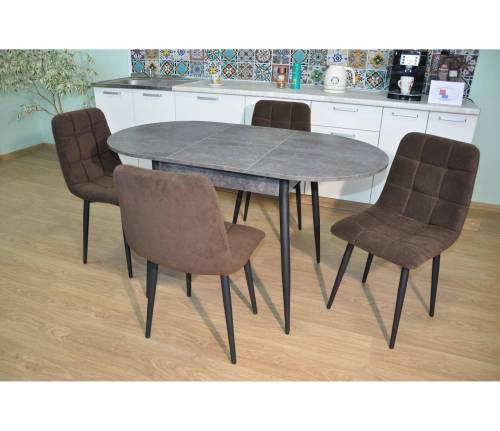 Обеденная группа Стиль Цемент темный/ бид 10 №43