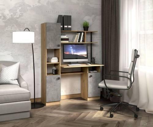 Стол компьютерный СК-7 дуб крафт/ателье светлое