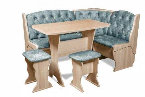 Кухонный набор Орхидея Люкс Ясень/Велюр Лагуна