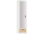 НМ 011.20 Шкаф для одежды с зеркалом Оттавия / Белый / Дуб золотой