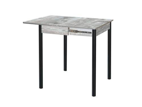 Стол обеденный Глайдер/ Бетон пайн темный /Опора № 2-круглая муар черный