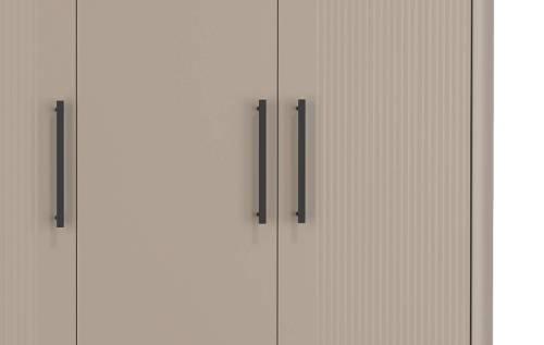 Шкаф для одежды 76.09 Фиделия Серый камень/Мрамор черный