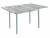 Стол обеденный СИМПЛ с ящиком  / Бетон пайн темный /Опора № 2-круглая серебристый металлик
