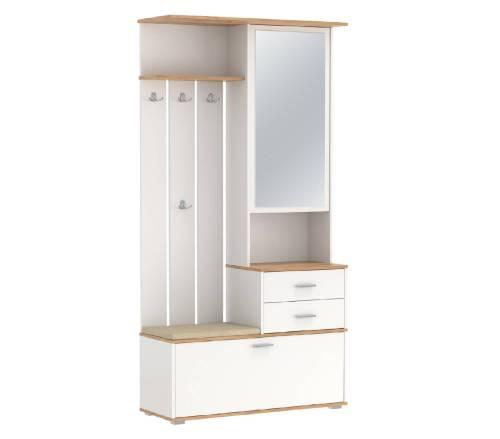 Прихожая модульная Антре 1 Белый / Дуб золотой