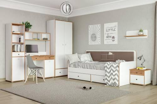 Вуди Полка 15.46 белый/дуб золотой