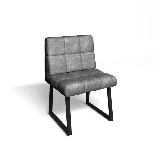 Кухонный диван Реал РМД 660 / Велюр Графит / Черный муар