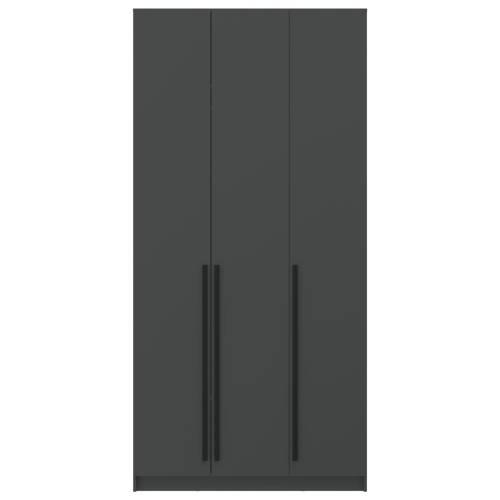 Шкаф для одежды 67.08 "Брандо" (3-х дв.) (диамант серый/фасад ЛДСП диамант серый)