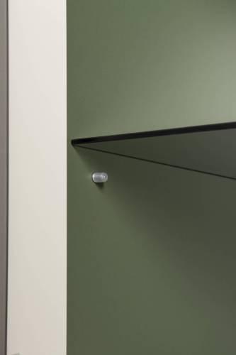 Шкаф-витрина Марион 16.397.02, Дымчатый Зеленый/Олива шагрень