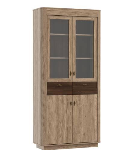 Шкаф-витрина Фантазия 34.05 дуб каньон/дуб кальяри