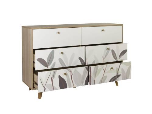 Комод 56.02 Адажио дуб сонома / белый