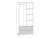 Эйп шкаф для одежды 13.334 Белый/Дуб белый
