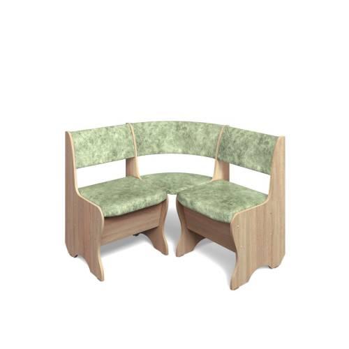 Кухонный набор Тюльпан-мини / дуб сонома / велюр Мохито