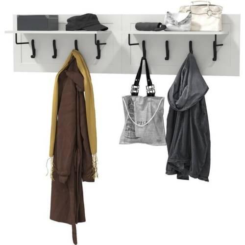 Прихожая Остин №7 Белый шагрень/дуб золотой