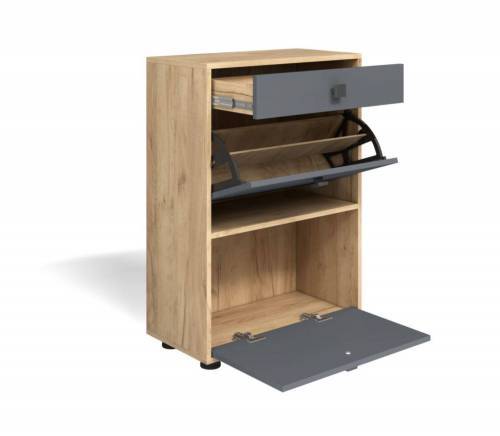 Прихожая мини-лайт компл. 8 дуб крафт/графит