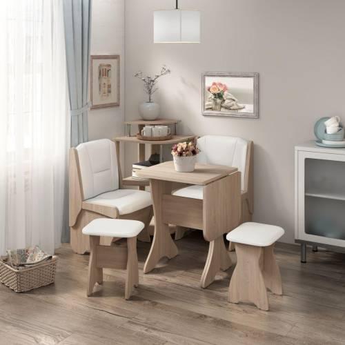 Скамья Лотос 550 дуб/милк