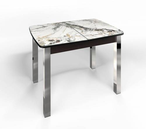 Стол СМ-6 Флорида ноги окрас квадратный венге/хром