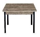 Стол обеденный раскладной СИМПЛ  / Дуб веллингтон / Опора № 2-круглая муар черный