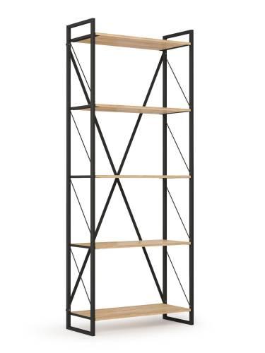 Скарлетт Стеллаж 940 Дуб сонома/Черный