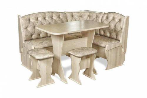 Кухонный набор Орхидея Люкс Ясень/Велюр Латте