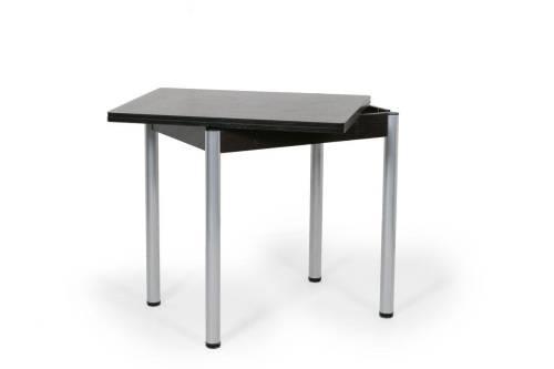 Кухонный набор Лотос ( Лотос 950 2 шт. + стол Ирис / черные опоры)  Венге / Велюр Графит