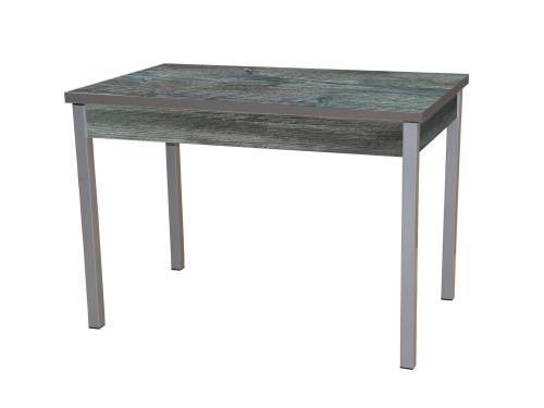 Стол обеденный раздвижной КОЛОРАДО / Сосна пасадена/ опора Квадро серебристый металлик