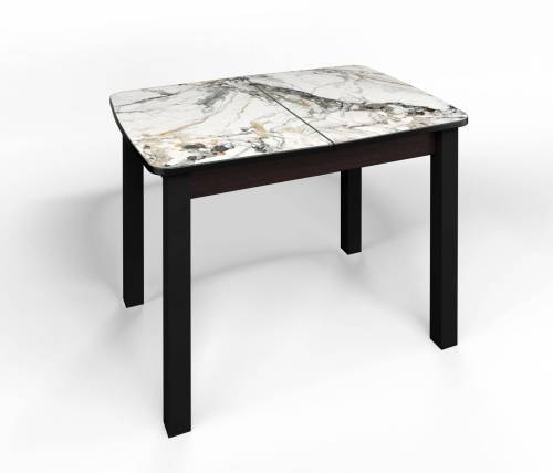 Стол СМ-6 Флорида ноги окрас квадратный венге/черный