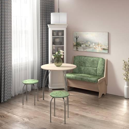 Скамья Лотос 950 / Дуб Сонома / Велюр Мохито