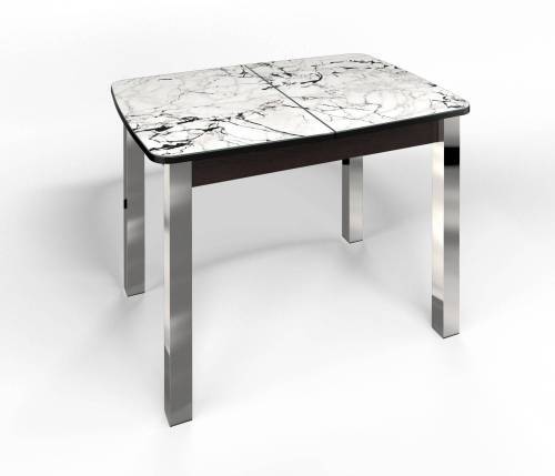 Стол СМ-1 Флорида ноги окрас квадратный венге/хром