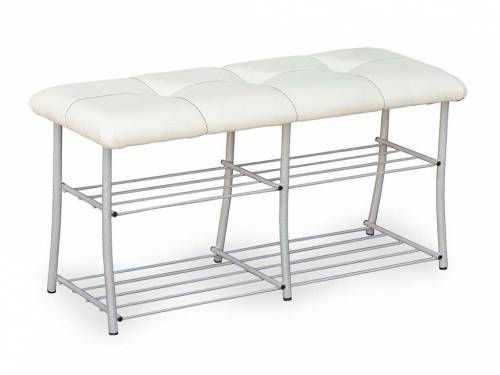 Обувница МС-7 белое золото/крем