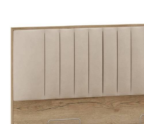 НМ 040.54 Кровать ПМ Арден, Велюр Вивальди 4/Дуб Делано